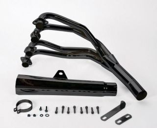 Mac 4 Into 1 Canister Exhaust System All Black 1983 Yamaha XJ750M