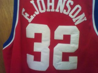 Magic Johnson Lakers All Star Jersey Red White 3XL Sewn