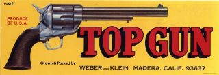 Top Gun Pistol Revolver Western Madera California Scarce Cowboy