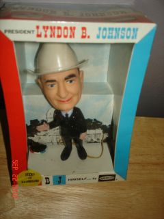 President Lyndon B Johnson LBJ Figure in Box by Remco 1964