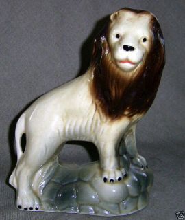Regal Ceramic Lion Made in Brazil 7 Hand Painted