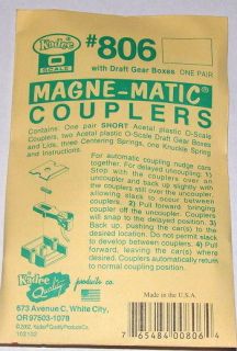 Kadee O Scale 806 Short Magne Matic Couplers