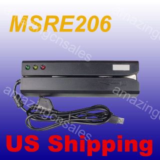 MSRE206 Magnetic Swipe Credit Card Reader Writer Encoder Stripe