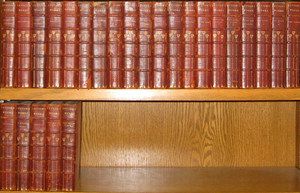 Lord Lytton Leather Library Set Antique Fine Bindings