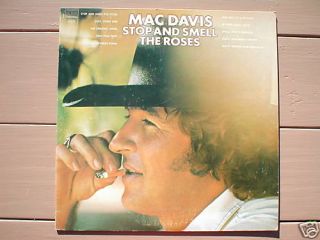 Mac Davis Stop and Smell The Roses Album LP VG