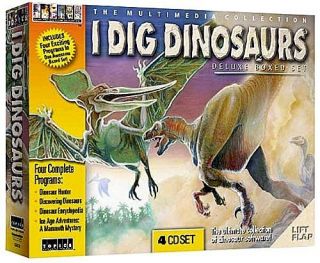 DIG DINOSAURS 4 Disc Set   PC Games CD   Dinosaur Hunter Discovering