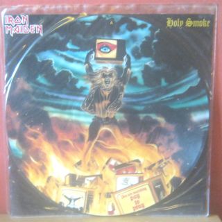 Iron Maiden Holy Smoke 12 inch Picture Vinyl 1990 RARE