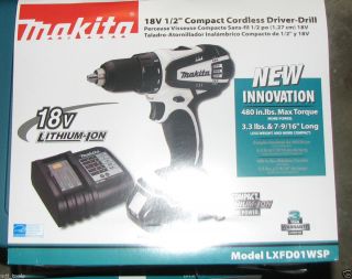 Makita 18V Lithium ion Compact 1 2 in Cordless Drill Kit LXFD01