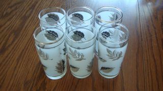 Libbey Silver Leaf Juice Glasses 4 Oz