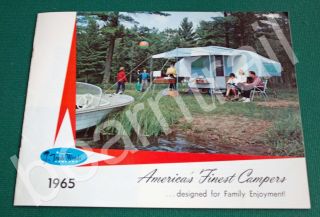 Trade Winds Pop Up camper Brochure 1965 Manawa Wi