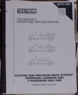 Go Golf Car Cart Electric Personnel Carrier Repair Manual Starting