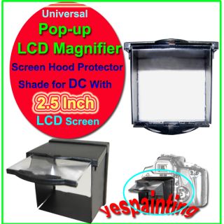 Pop Up LCD Magnifier Screen Hood Protector Shade