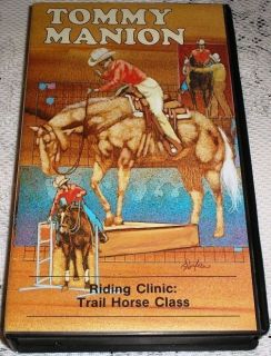 Tommy Manion Riding Clinic Trail Horse Class VHS Video Training How To