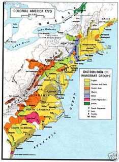 Map Colonial America 1770 1991 1487