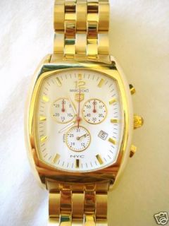 New Men Marc Ecko E16000G1 Gold Stainless Steel Watch