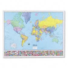 Hammond World Wall Map 50 x 38 in Spanish Mapa Español
