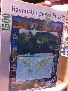 Jigsaw Puzzle 1500 PC 163755 The Earth Map Satellite New in Box