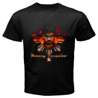 Manny Pacquiao Pacman Boxing Black T Shirt Size s 5XL