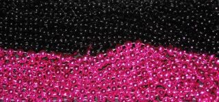 48 4 Dozen Pink Black Mardi Gras Beads Party Favors New 