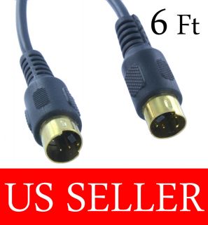Pin Male to Male Cord Cable Gold Plated for DVD HDTV SV 06