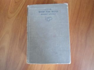 THE WIND ~ MARGARET MITCHELL HARDCOVER BOOK VINTAGE EARLY JANUARY 1937