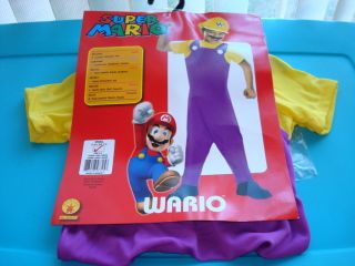 Super Mario Wario Halloween Play Outfit Includes Hat Small Size 4 6