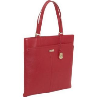 Cole Haan Village Marcy Market Tango Red Tote Leather Purse Handbag