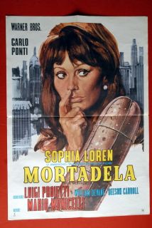 Mortadella Sophia Loren Mario Monicelli 1973 RARE EXYU Movie Poster