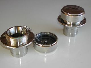 Marine Style Billet Stainless Fuel Gas Cap V Drive Boat Marine