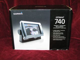 Garmin GPSMAP 740 Marine GPS Receiver Chartplotter Display
