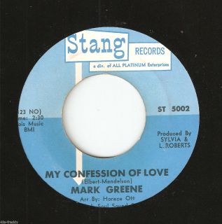 Mark Greene 45 IM So Lost My Confession of Love Soul VG