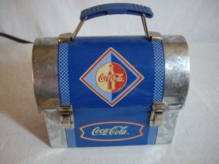 Coca Cola Galvanized Domed Collectors Tin Lunch Box