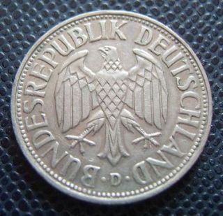 Germany BRD 1 Deutsche Mark 1956 D