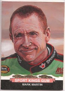 2012 Sportkings Series E MARK MARTIN Hand Painted Art Card Jared