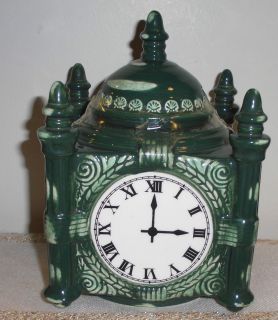 Marshall Fields Clock Frango Mint Candy Jar Collectible 2 PC