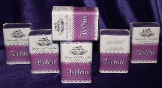 Le Chatelard Savon de Marseille French Violet Soaps Nice Gift