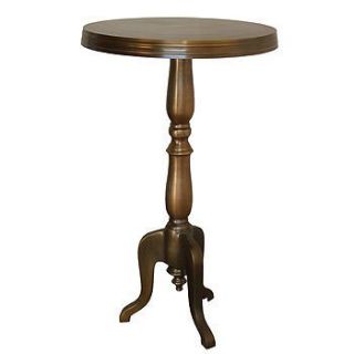 Marlow Bistro Table Antique Brass Beautiful End Table