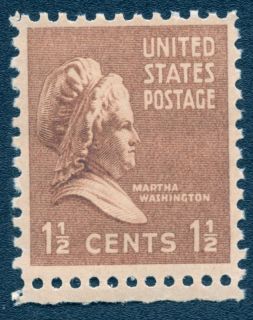 US 805 Mint Never Hinged 1 1 2 Cent Martha Washington