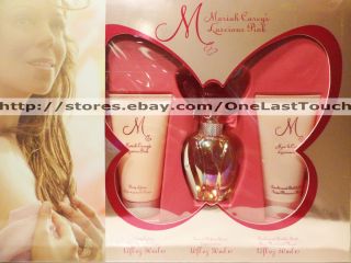Mariah Carey Luscious Pink 3pc Gift Set 1oz EDP Spray 1 7 Lotion