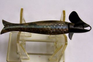 Real Nice Circa 1870s w D Chapman Water Nymph Lure 3 1 2 inches Long