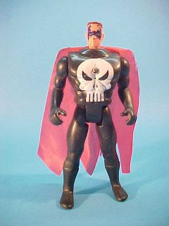 Punisher Action Figure RARE Black Red Cape Marvel