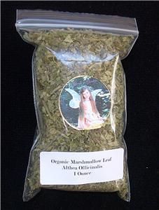 Organic Marshmallow Leaf Herb Herbal C s 1 Ounce
