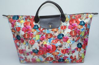 Longchamp Mary Katrantzou 18 Duffel Shoulder Handbag Bag Hobo Tote NWT