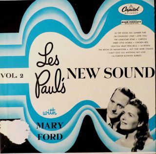 Les Pauls New Sound Vol 2 with Mary Ford 1955 Capitol LP Turquoise
