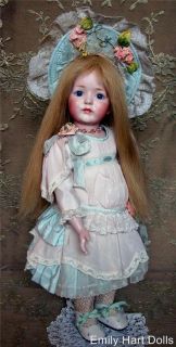  Antique Reproduction porcelain doll by Emily Hart dress Mary Lambeth
