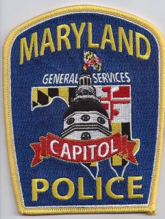 Capitol Police Maryland MD Patch New 5 by 4