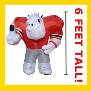 UGA Georgia Bulldogs Hairy Mascot 6 ft Tall Inflatable