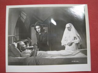 Actress Mary Anderson Bedside w Nun in Habit L