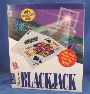 Masque Publishing Masque Blackjack CD ROM Used Shelf Wear of Box