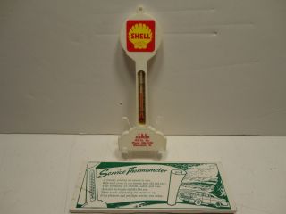 Pole Thermometer Advertising Shell Gas Oil Station Mascoutah Illinois